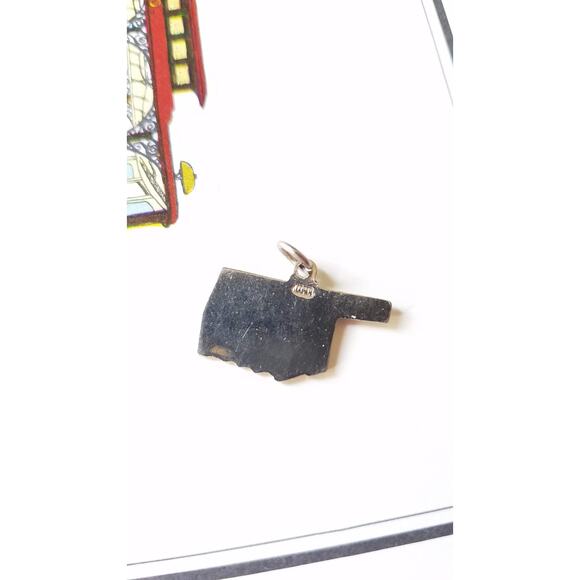 Oklahoma Enameled State Charm,  Other States Available - Picture 3 of 5
